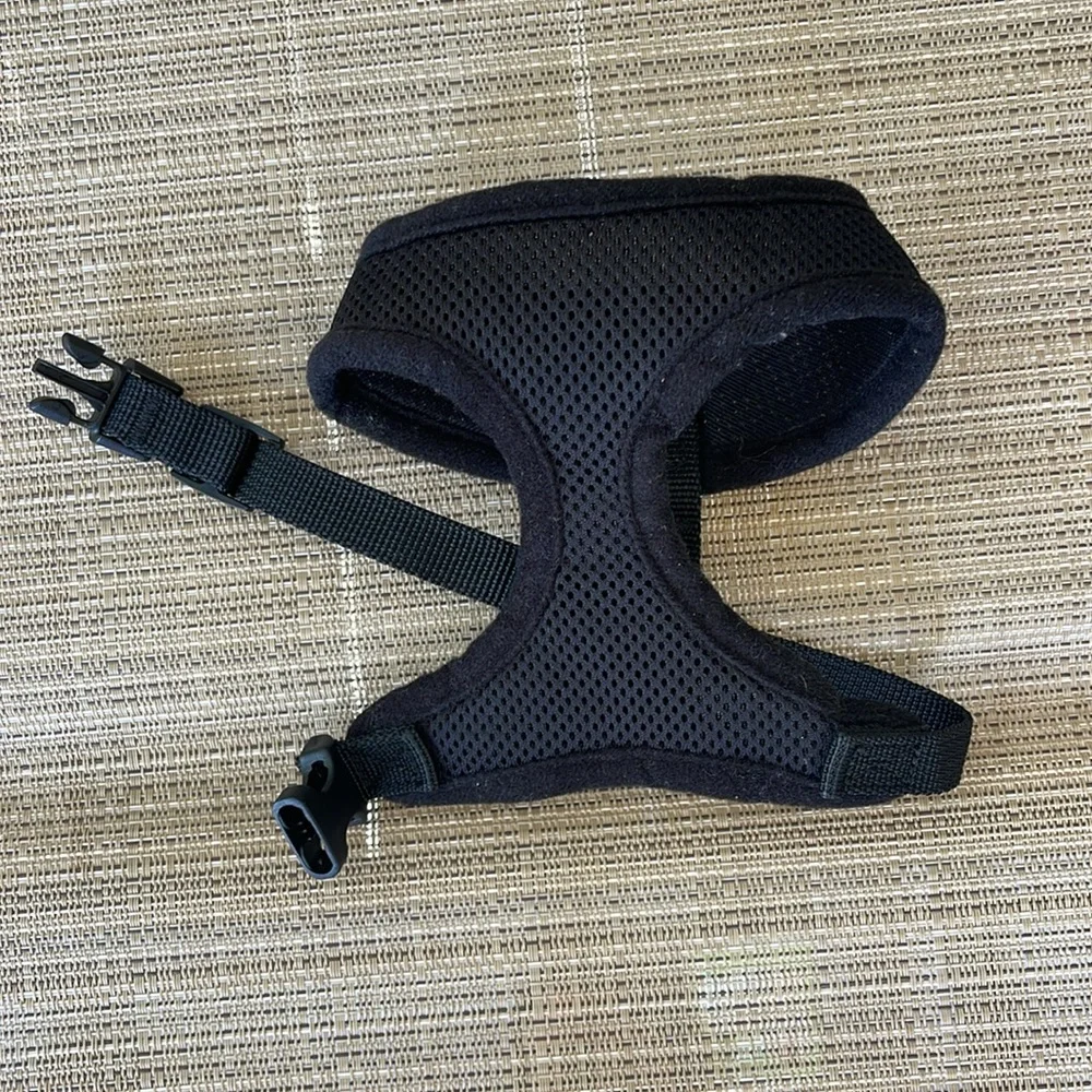 Dog Harness Black Mesh Size Small
